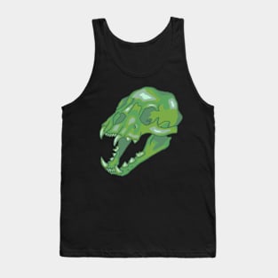 Neon Lion Skull Tank Top